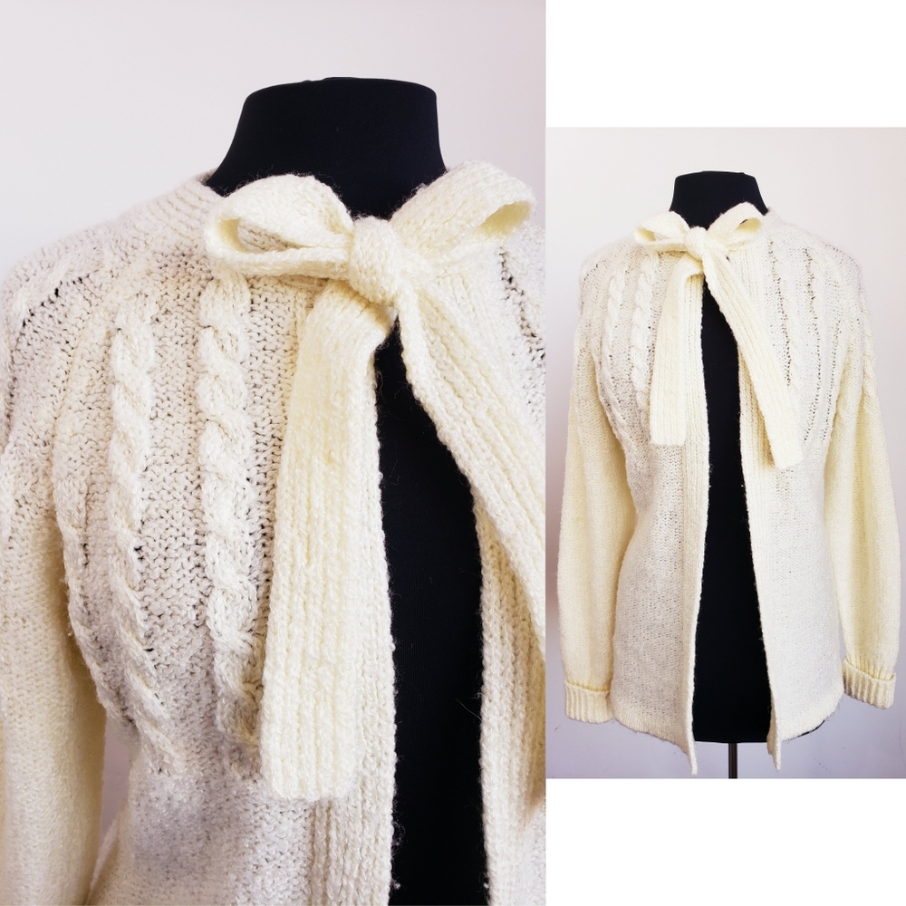 Vintage Pussbow cardigan sweater